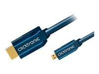 ClickTronic Casual Series HDMI til Micro HDMI-kabel med Ethernet - 5 m billede
