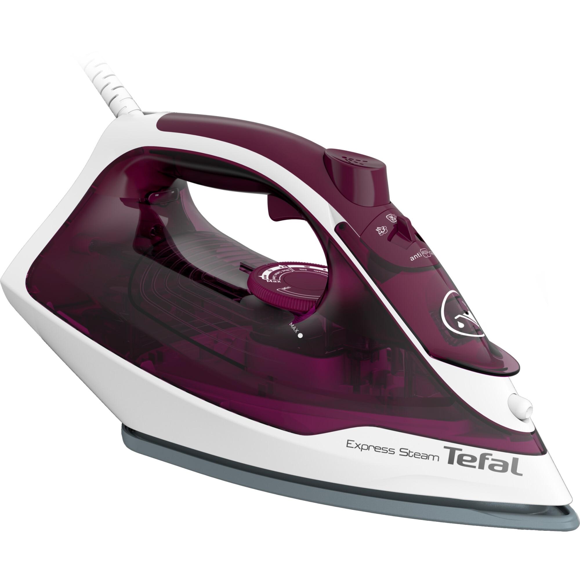 Tefal Express Steam FV2835E0 - tør- og dampstrygejern 2.400 W, lilla billede
