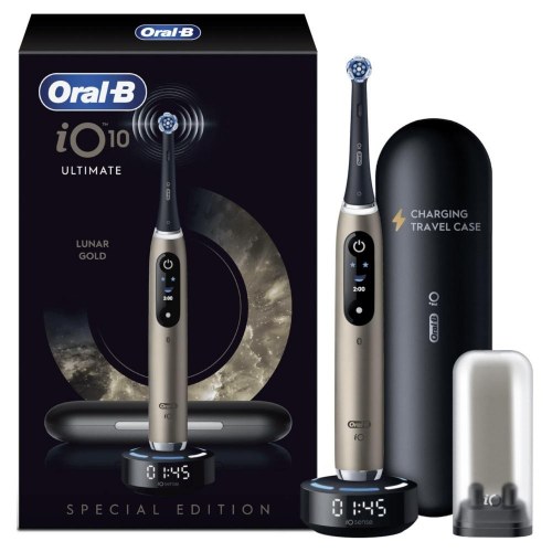 Oral-B iO Series 10 Ultimate – Lunar Gold Limited Edition elektrisk tandbørste