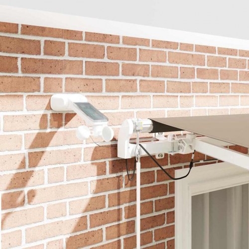 Elektrisk markise med LED og vindsensor 3 x 2,5 m - beige