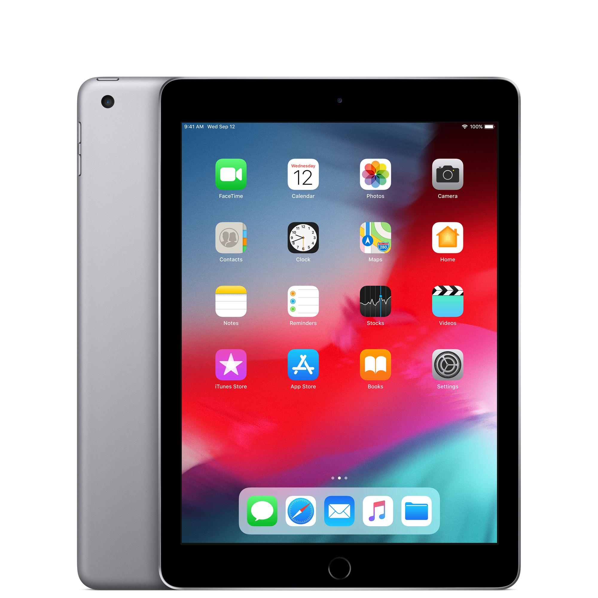 Apple iPad 9,7" Wi‑Fi 128 GB – Space Gray (6. generation) As New (RENOVERET)