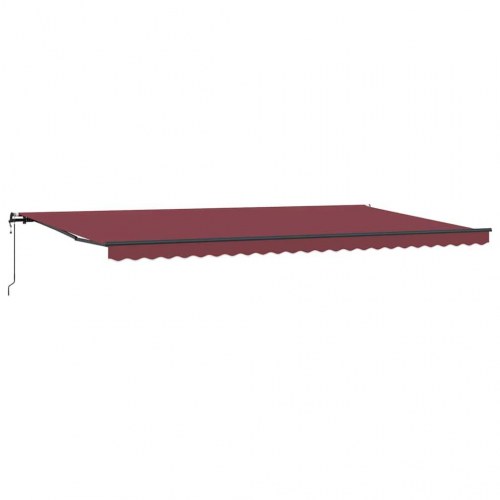 Markise 600 × 300 cm - automatisk betjening, bordeaux