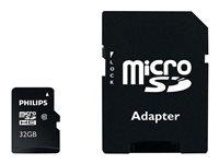 Philips FM32MP45B microSDHC 32 GB UHS-I Class 10 - op til 80 MB/s med SD-adapter billede