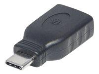 Manhattan USB-C til USB-A adapter - 5 Gbps, han til hun, sort billede