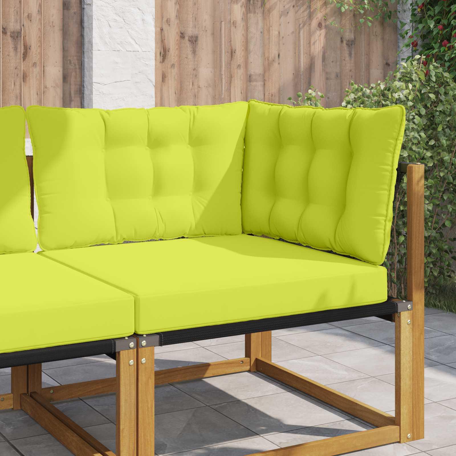 Udendørs Sofa Pude 3 stk Grøn Polyester