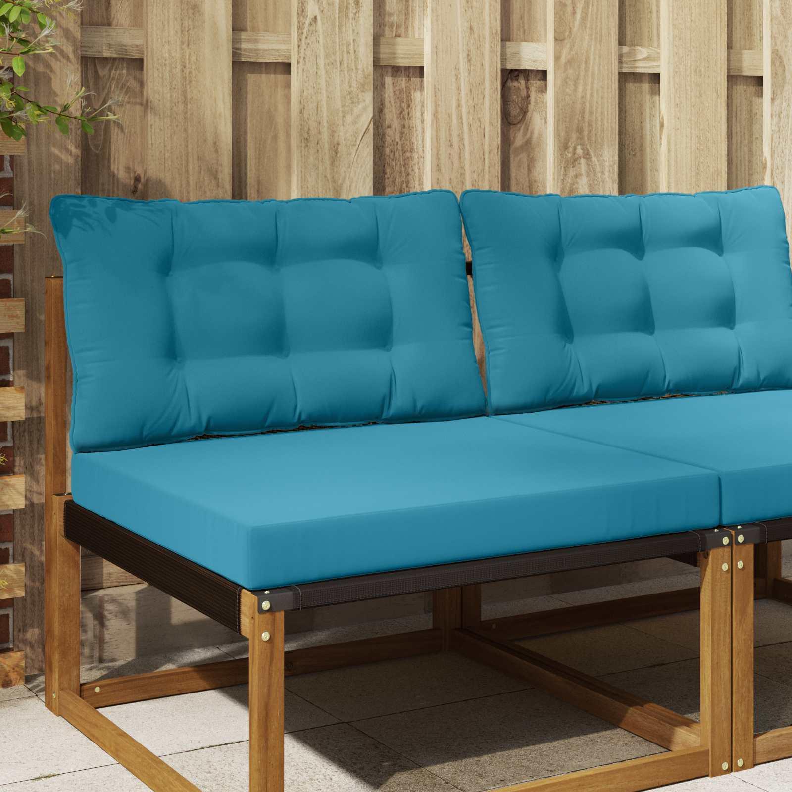 Udendørs Sofa Pude 2 stk Kongelig blå Polyester