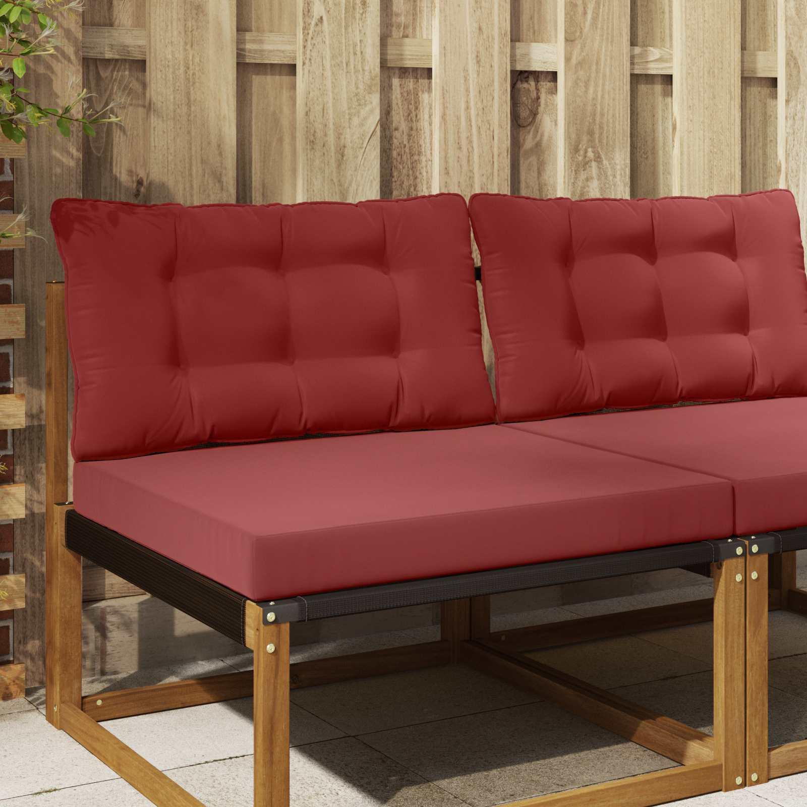 Udendørs Sofa Pude 2 stk Vinrød Polyester