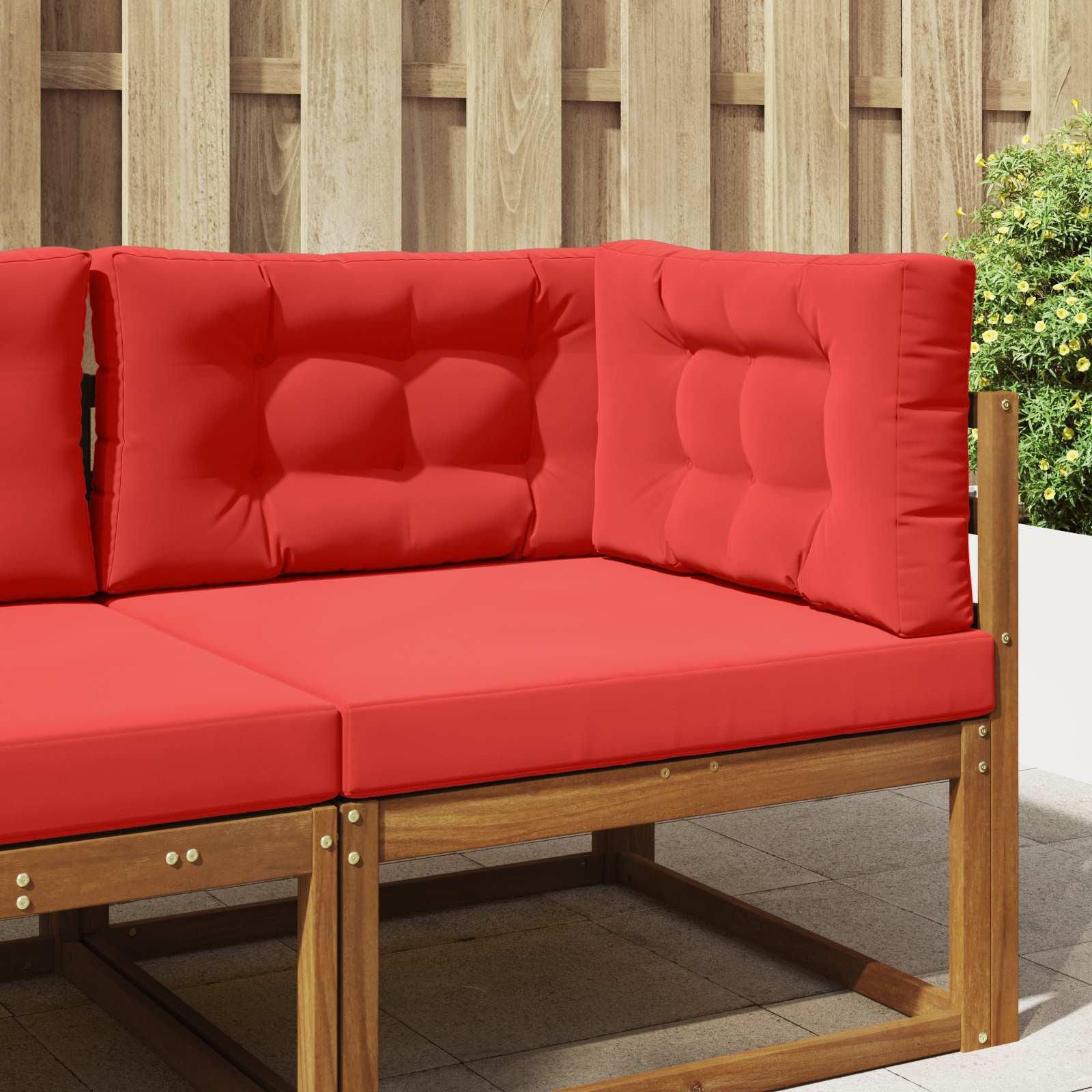 Udendørs Sofa Pude 3 stk Rød Polyester