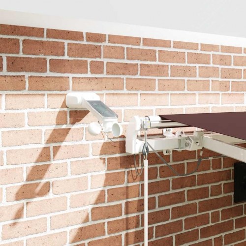 Markise med LED-lys 450 × 300 cm - automatisk betjening, brun