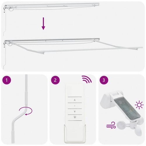 Markise med LED-lys 450 × 300 cm - automatisk betjening, brun