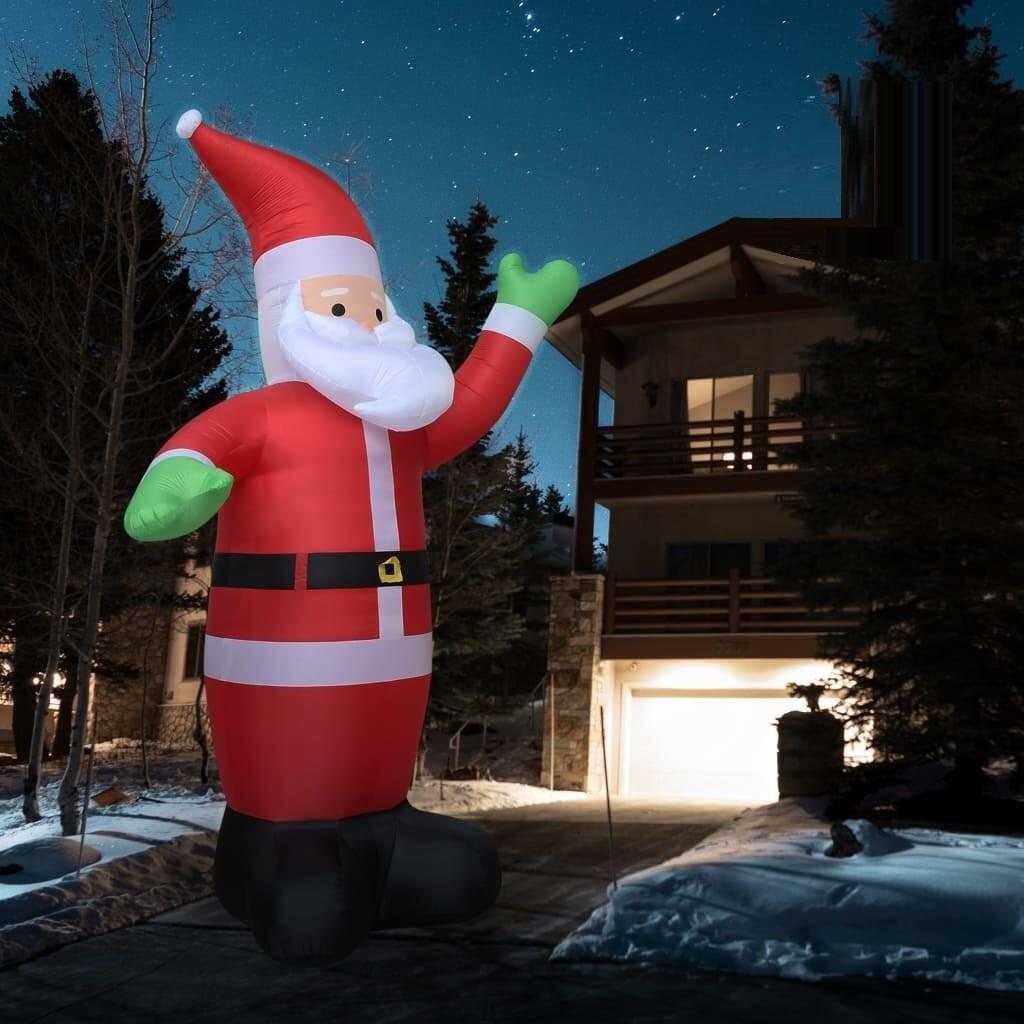 Oppustelig julemand med LED-lys str. XXL IP20 600 cm