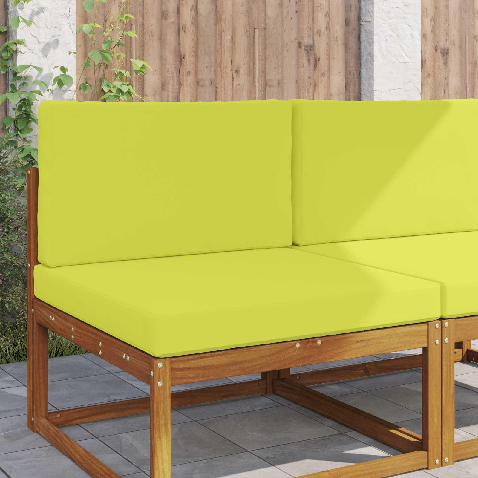 Udendørs Sofa Pude 2 stk Grøn Polyester