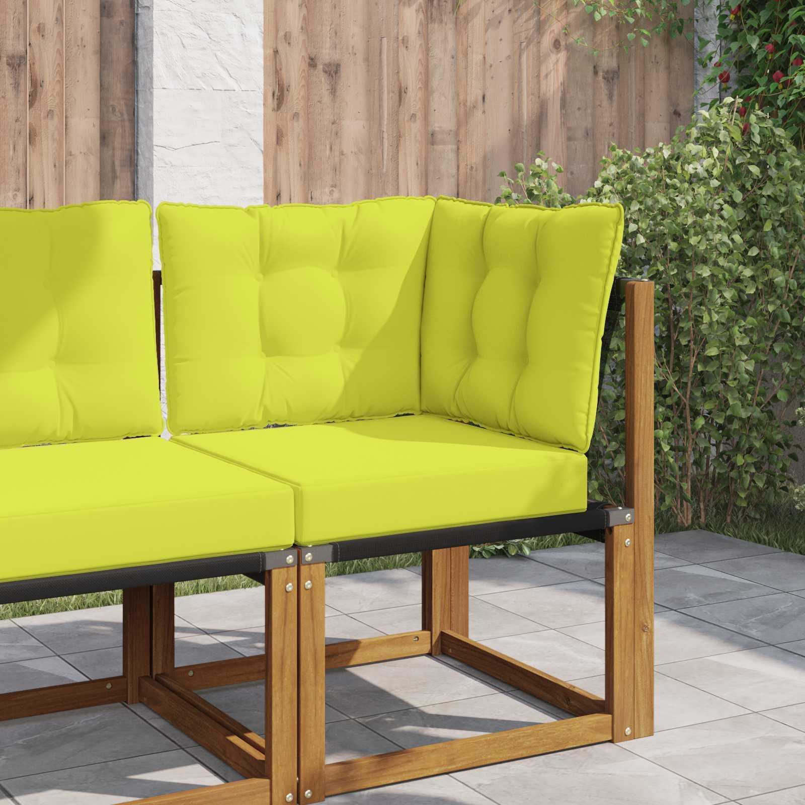 Udendørs Sofa Pude 3 stk Grøn Polyester