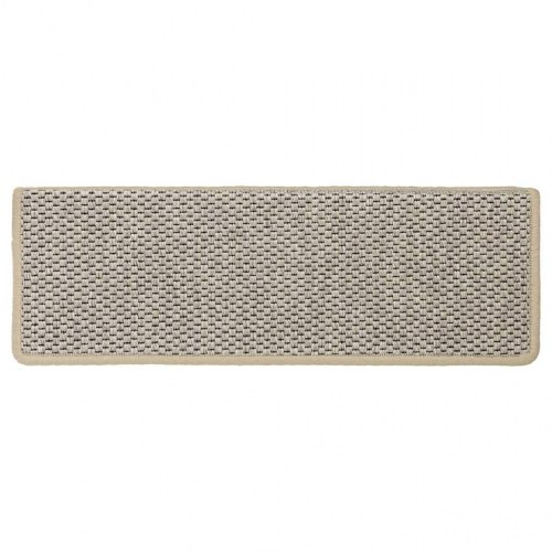 Selvklæbende trappemåtter 30 stk. 65 x 21 x 4 cm sisal-look - lysegrøn