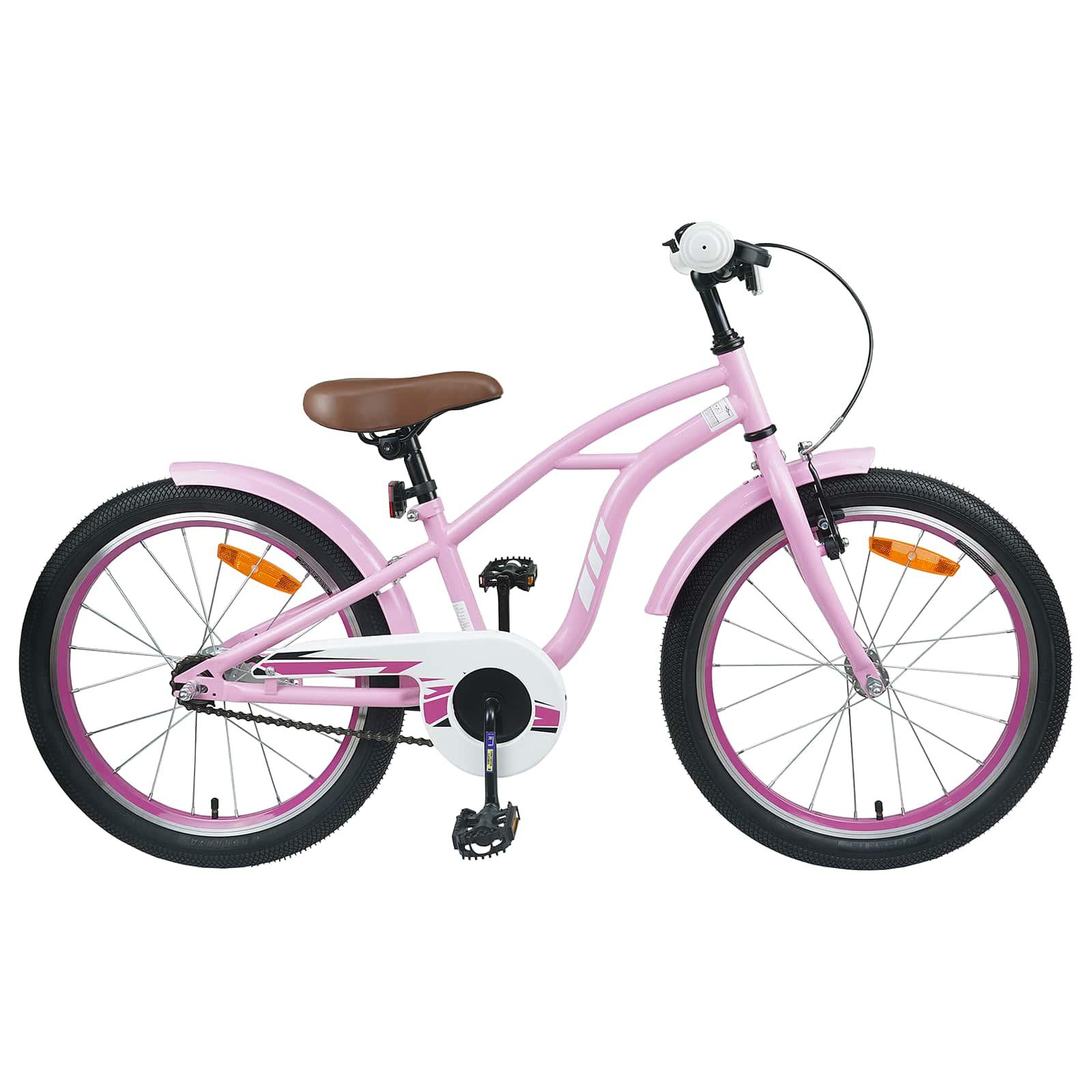 BÃ¸rnecykel 18 tommer til 5-7 Ã¥r gammel Lys pink