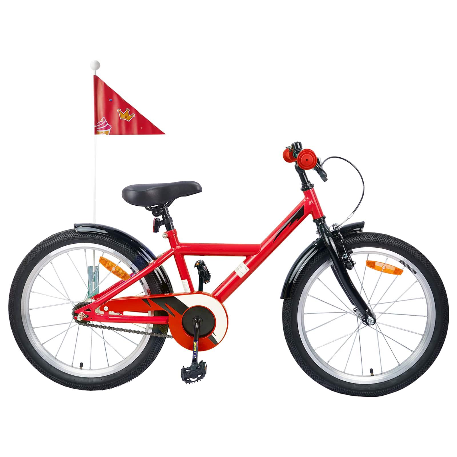 BÃ¸rnecykel 18 tommer til 5-7 Ã¥r gammel RÃ¸d