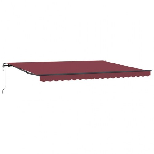 Markise 450 × 300 cm - automatisk betjening, bordeaux