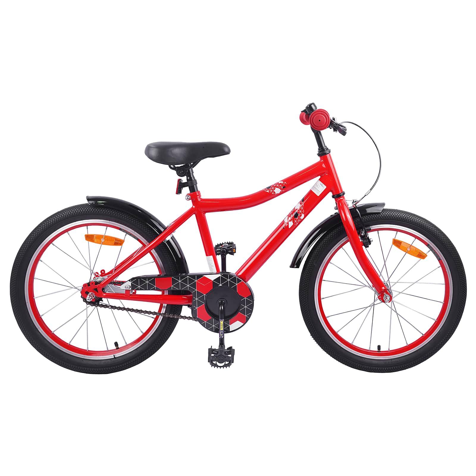 BÃ¸rnecykel 18 tommer til 5-7 Ã¥r gammel RÃ¸d