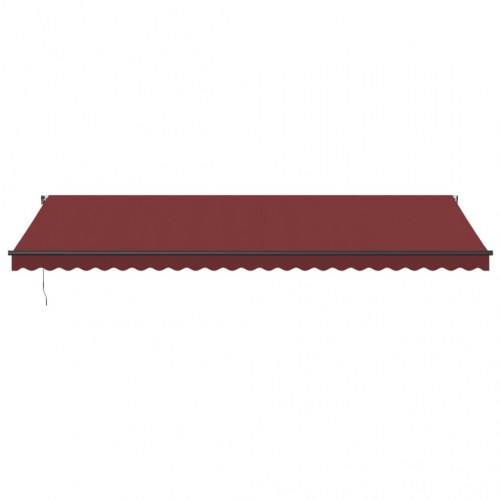 Markise 600 × 350 cm - automatisk betjening, bordeaux