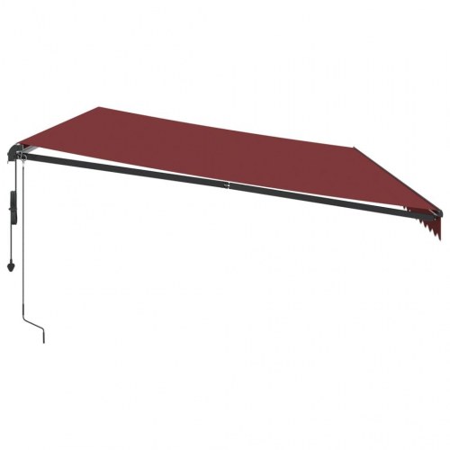 Markise 600 × 350 cm - automatisk betjening, bordeaux