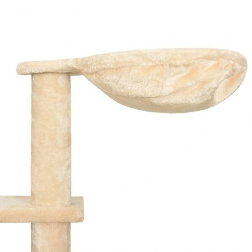 Kradsetræ med sisalkradsestolper 191 cm beige