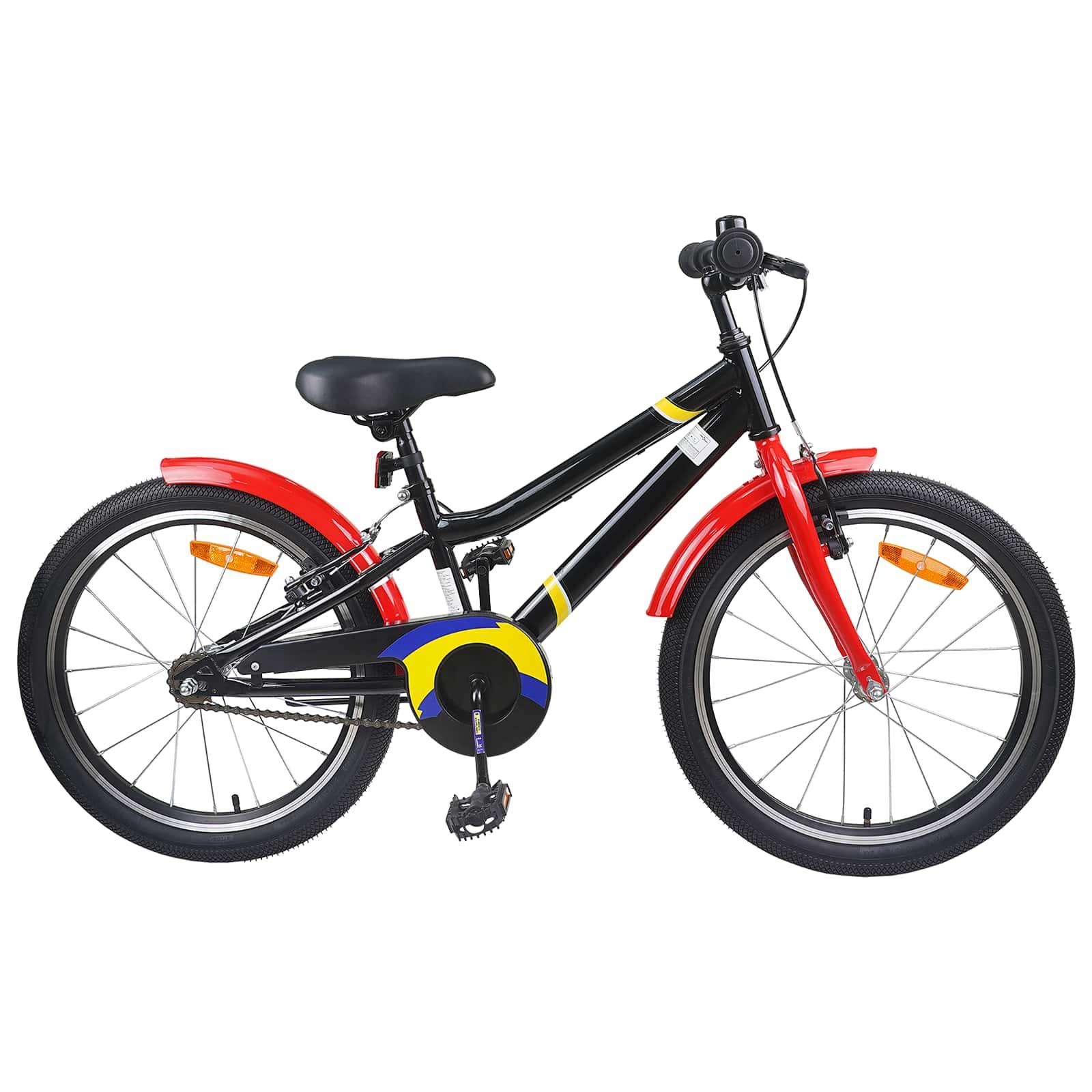 BÃ¸rnecykel 18 tommer til 5-7 Ã¥r gammel BlÃ¥ hvid