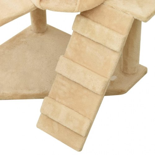 Kradsetræ med sisalkradsestolper 191 cm beige