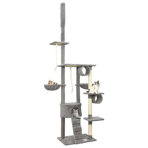 Kradsetræ 220-240 cm gulv-til-loft grå