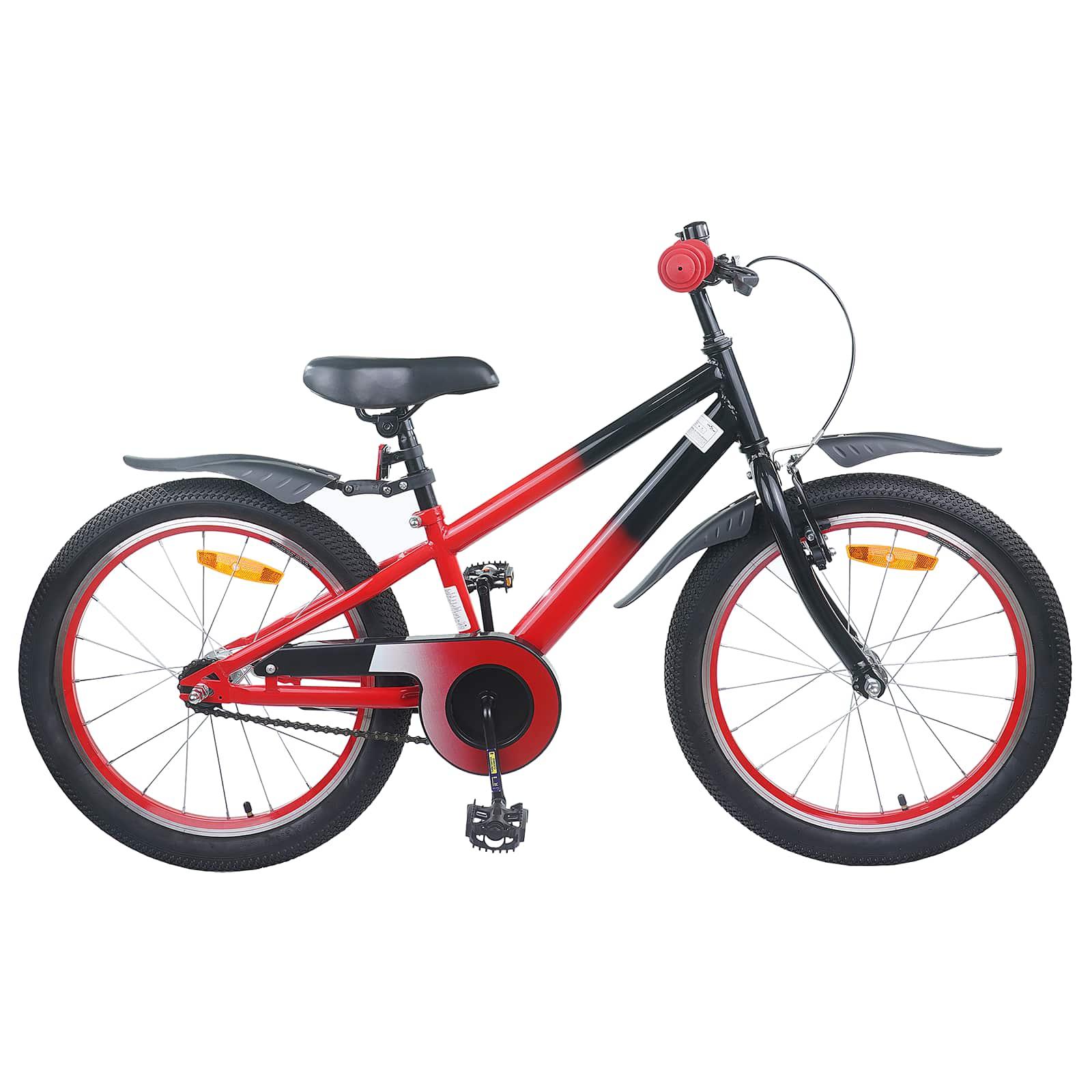 BÃ¸rnecykel 18 tommer til 5-7 Ã¥r gammel BlÃ¥ Sort