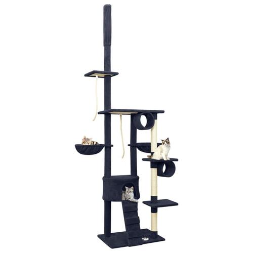Kradsetræ 220-240 cm gulv-til-loft blå