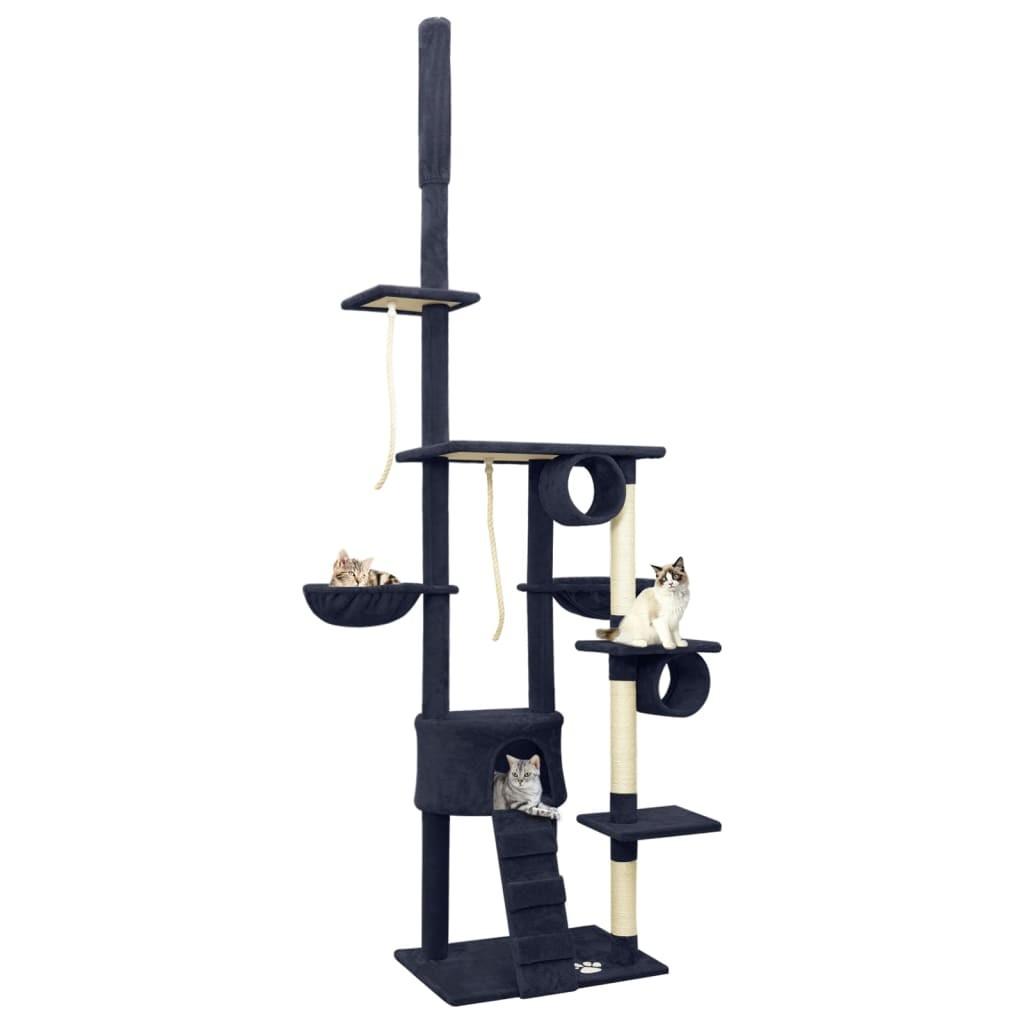 Kradsetræ 220-240 cm gulv-til-loft blå