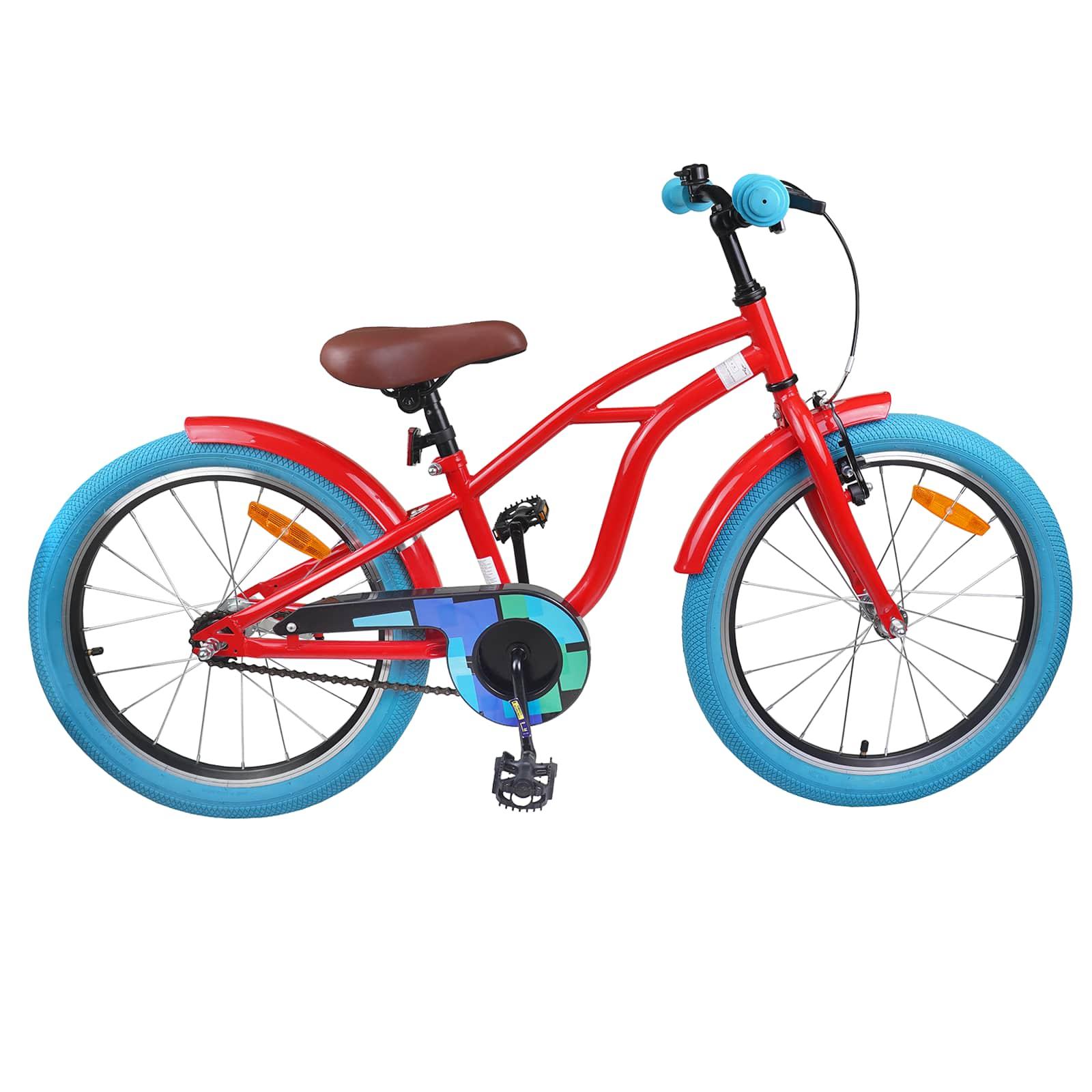 BÃ¸rnecykel 18 tommer til 5-7 Ã¥r gammel RÃ¸d