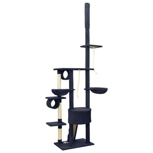 Kradsetræ 220-240 cm gulv-til-loft blå