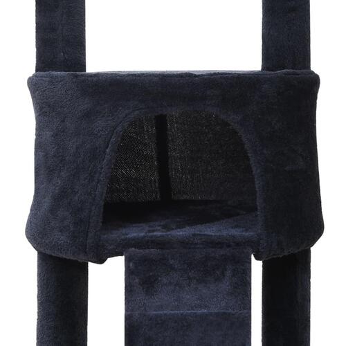 Kradsetræ 220-240 cm gulv-til-loft blå