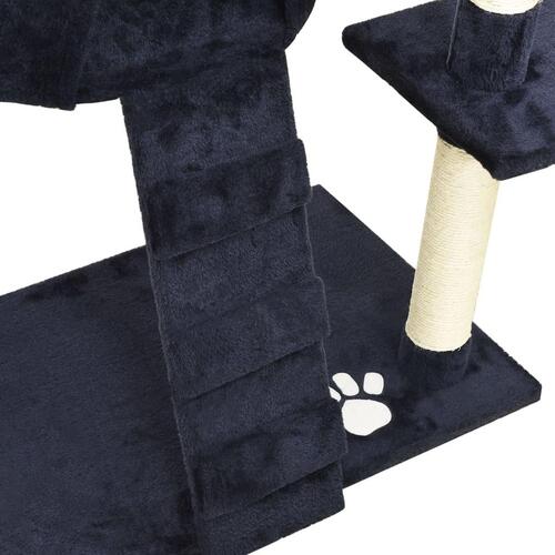 Kradsetræ 220-240 cm gulv-til-loft blå