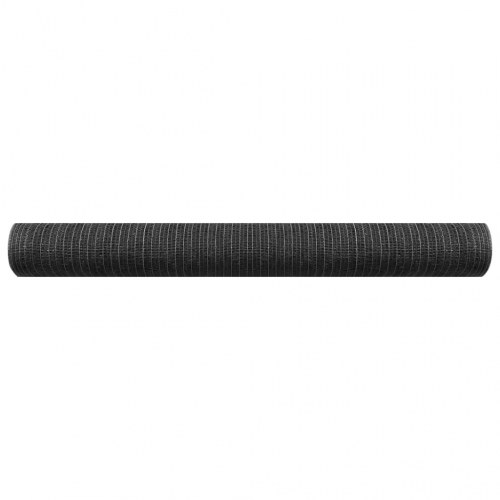 Afskærmningsnet 3,6 × 25 m - 75 g/m² HDPE, antracitgrå