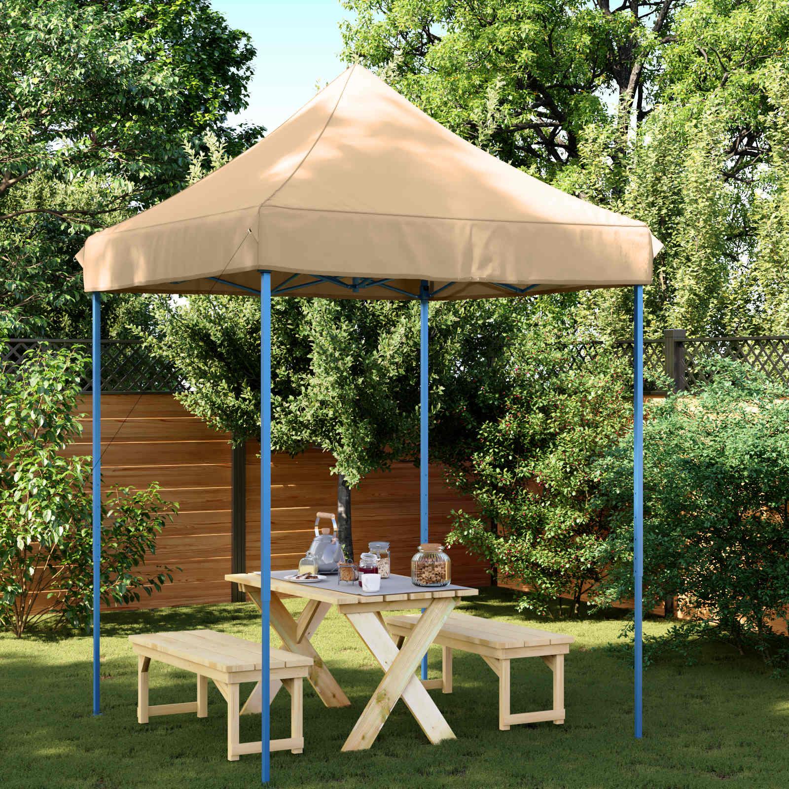 Party Tent Beige 200 x 200 x 306 cm Oxford stof