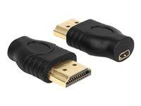DeLOCK HDMI adapter - HDMI han til Micro HDMI hun (Type D) billede
