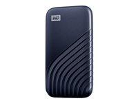 Western Digital My Passport SSD 2 TB - USB 3.2 Gen 2 (USB-C), midnatsblå billede