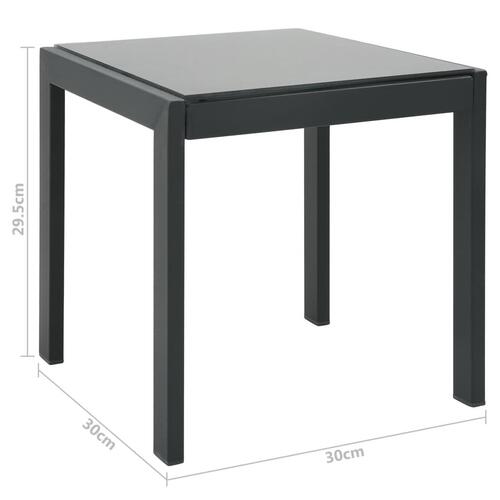Liggestole 2 stk. med bord textilene og stål