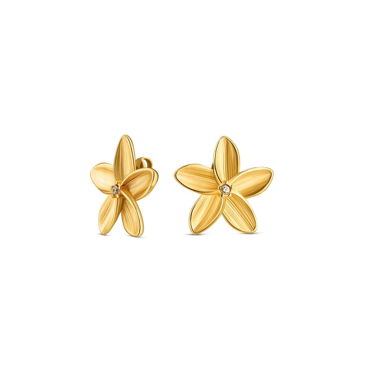 One Jewels OJPFE02G øreringe til kvinder - gyldne blomster