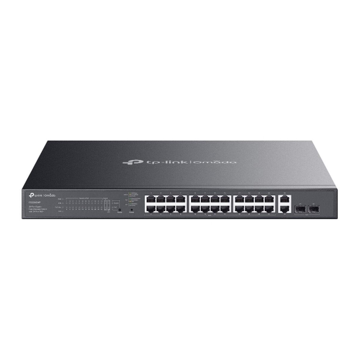 Netværksswitch TP-Link Omada ES228GMP L2 Managed Gigabit PoE+ (24 porte) – Sort