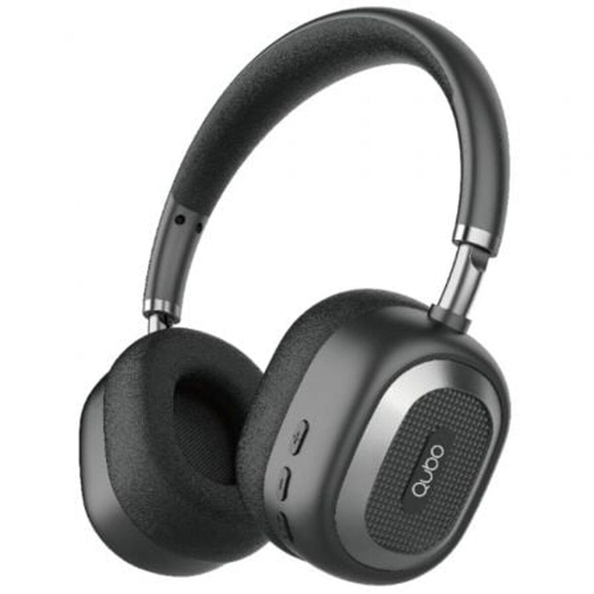 Qubo HD-100 BK over-ear hovedtelefoner med mikrofon - sort