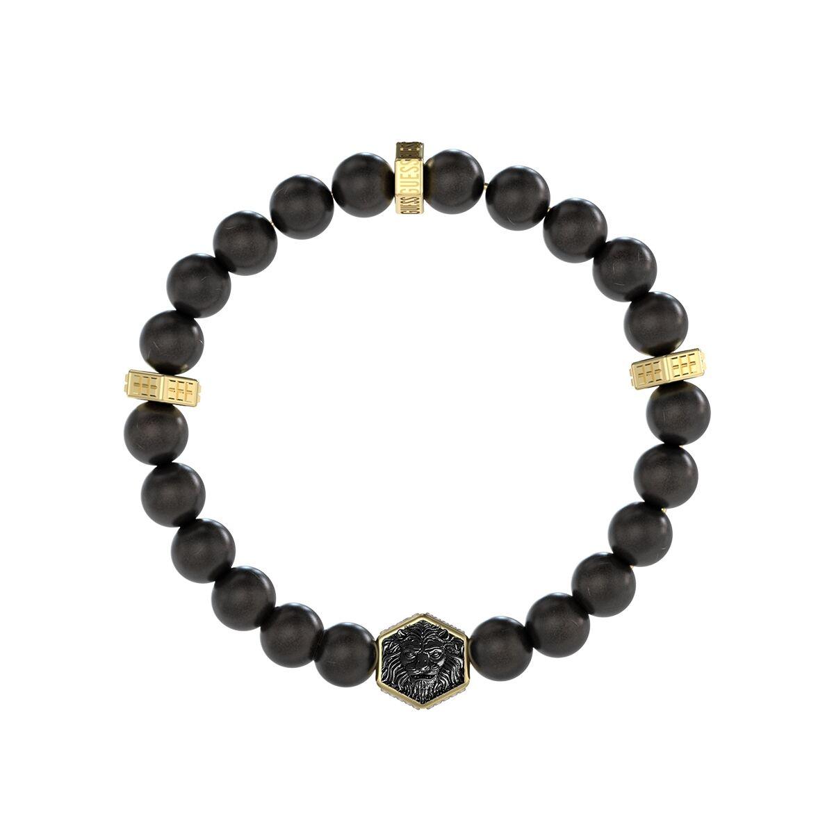 Guess JUMB06005JWYGBKT-U armbånd til mænd - sort perlearmbånd