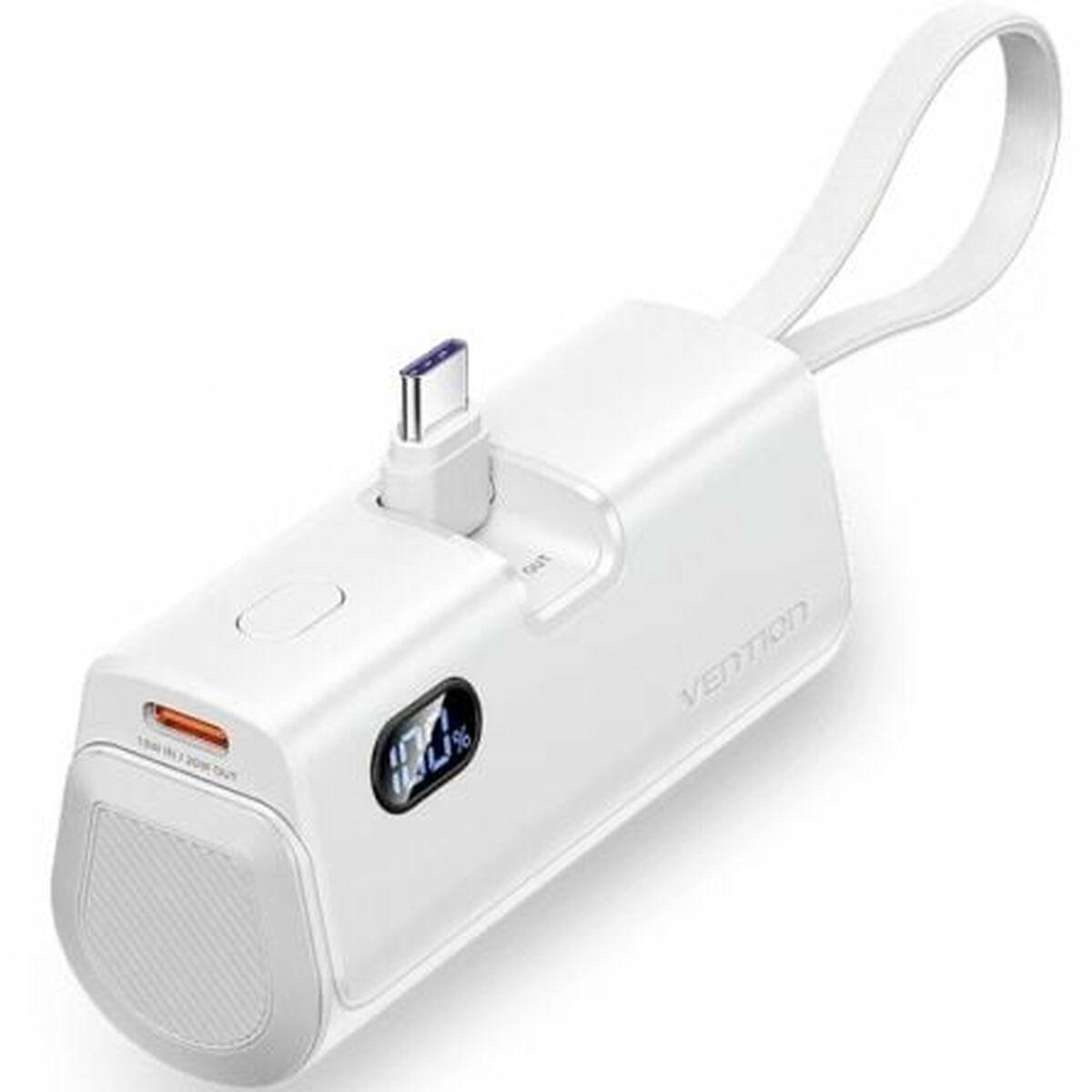 Vention FHQW0 powerbank 4.800 mAh - USB‑C, 22,5 W, hvid