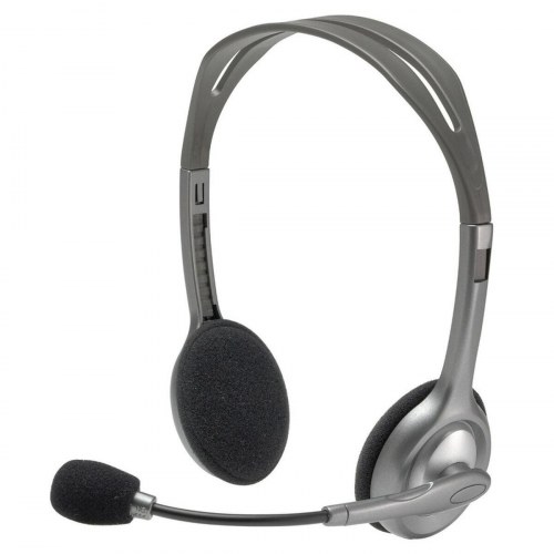Logitech H110 kablet stereo headset med mikrofon - sort/grå