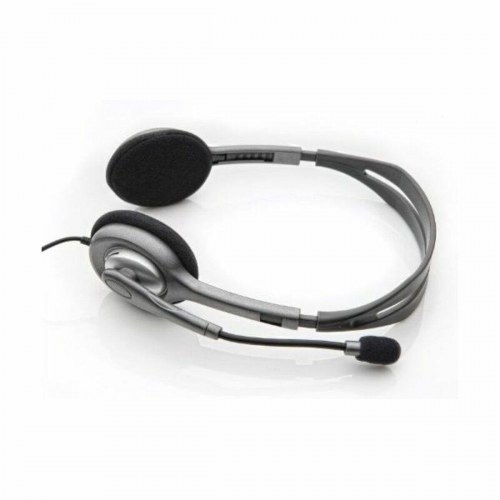 Logitech H110 kablet stereo headset med mikrofon - sort/grå