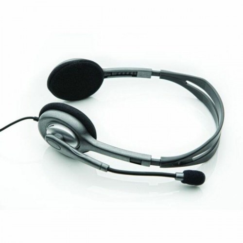 Logitech H110 kablet stereo headset med mikrofon - sort/grå