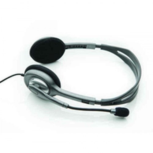 Logitech H110 kablet stereo headset med mikrofon - sort/grå
