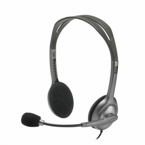Logitech H110 kablet stereo headset med mikrofon - sort/grå